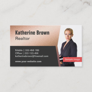 Imitate Gold Foil Textur, Real Anwesen Realtor Fot Visitenkarte