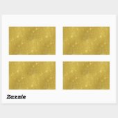 Imitate Gold Foil Texture Hintergrund Sparkle Vorl Rechteckiger Aufkleber (Blatt)
