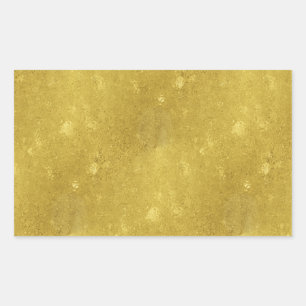 Imitate Gold Foil Texture Hintergrund Sparkle Vorl Rechteckiger Aufkleber