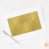 Imitate Gold Foil Texture Hintergrund Sparkle Vorl Rechteckiger Aufkleber (Umschlag)