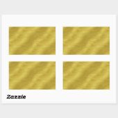 Imitate Gold Foil Texture Hintergrund Sparkle Vorl Rechteckiger Aufkleber (Blatt)