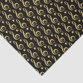 Imitate Gold Foil Treble Clef Musical Tissue Paper Seidenpapier (Ausschnitt)