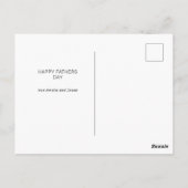 Imitate Gold Foil Vater ist Superstar Vatertag Postkarte (Rückseite)