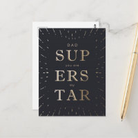 Imitate Gold Foil Vater ist Superstar Vatertag