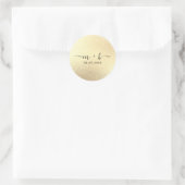 Imitate Gold Foil Wedding Sticker (Tasche)