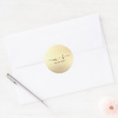 Imitate Gold Foil Wedding Sticker (Umschlag)