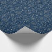 Imitate Gold Foil Weihnachtsbaum Dekoration Muster Geschenkpapier (Ecke)