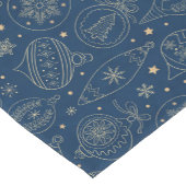 Imitate Gold Foil Weihnachtsbaum Dekoration Muster Kurzer Tischläufer (Ecke)