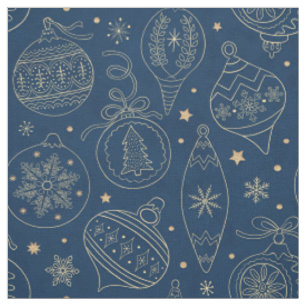 Imitate Gold Foil Weihnachtsbaum Dekoration Muster Stoff