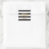 Imitate Gold Foil Weihnachtskleber Quadratischer Aufkleber (Tasche)