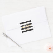 Imitate Gold Foil Weihnachtskleber Quadratischer Aufkleber (Umschlag)