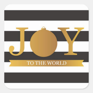 Imitate Gold Foil Weihnachtskleber Quadratischer Aufkleber