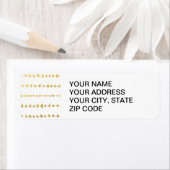 Imitate Gold Foil Weiße Pfeile Muster (Insitu)