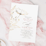 Imitate Gold Foil Wildblumen Dusty Pink Hochzeit Einladung<br><div class="desc">Ideal für eine sonnige Sommerhochzeit oder für ein wildes Boho-Elopement... diese staubige, rosa und goldfarbene, minimalistische Hochzeitsreise soll daran erinnern, dass es bei Hochzeiten um das Feiern von Liebe geht. Lässige, handgezeichnet Wildblumen geben dem Gefühl, auf einer Wiese zu sein. Lass den hellen Stil bringen eine Touch von verspieltem Charme...</div>