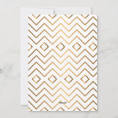 Imitate Gold Foto Feiertagskarte (Rückseite)