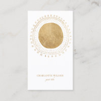 Imitate Gold Fox Sun Business Card