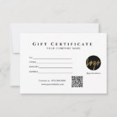 Imitate Gold Frame Glitzern Schwarzes Geschenkzert (Rückseite)