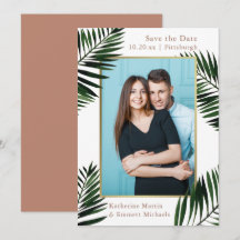 Imitate Gold Frame Terracotta Wedding Foto