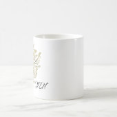Imitate Gold Französische Rose Kaffeetasse (Mittel)