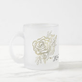 Imitate Gold Französische Rose Mattglastasse (Links)