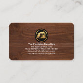 Imitate Gold Gebäude Handyman Visitenkarte (Rückseite)