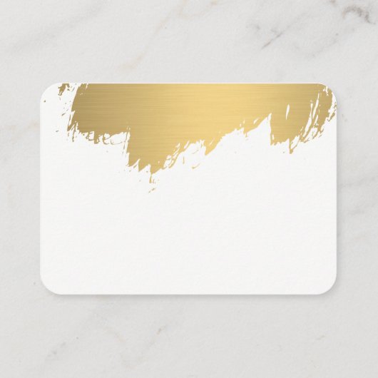 Imitate Gold gebürstet / Schwarz Lux Visitenkarte (Rückseite)