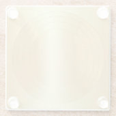 Imitate Gold Glamour Blank Template Custom Elegant Glasuntersetzer (Rückseite)