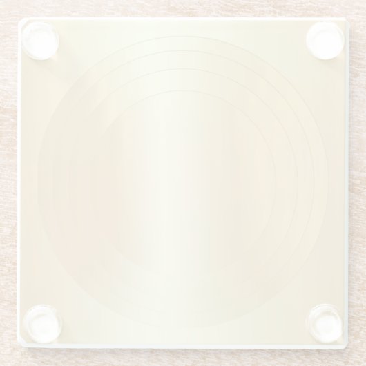 Imitate Gold Glamour Blank Template Custom Elegant Glasuntersetzer (Rückseite)