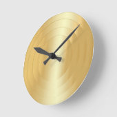 Imitate Gold Glamour Elegant Trendy Template Klein Runde Wanduhr (Winkel)