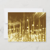 Imitate Gold Glittering Fab Confetti Glitzern Dots Einladung (Rückseite)