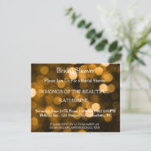 Imitate Gold Glittering Fab Confetti Glitzern Dots Einladung (Stehend Vorderseite)