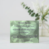 Imitate Gold Glittering Green Confetti Glitzern Do Einladung (Stehend Vorderseite)