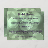 Imitate Gold Glittering Green Confetti Glitzern Do Einladung (Vorne/Hinten)