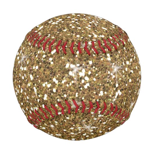 Imitate Gold Glitzer Baseball (Vorderseite)