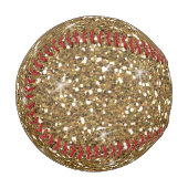 Imitate Gold Glitzer Baseball (Vorderseite Links)