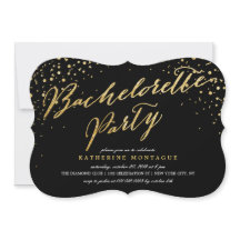 Imitate Gold Glitzer Confetti Chic Junggeselinnen-