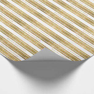 Imitate Gold Glitzer Custom Birthday Paper Wrap Geschenkpapier