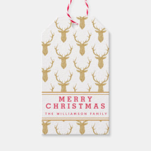 Imitate Gold Glitzer Dei Weihnachten Geschenkanhänger