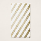 Imitate Gold Glitzer Dots Hintergrund Ohrwurfkarte (Rückseite)