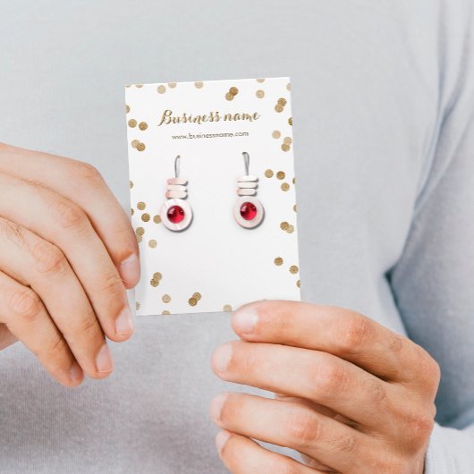 Imitate Gold Glitzer Dots Hintergrund Ohrwurfkarte