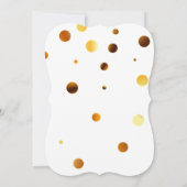 Imitate Gold Glitzer Foil Daisy Inspiriert Hochzei Save The Date (Rückseite)