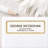 Imitate Gold Glitzer Foil Rücksendeadresse (Insitu)