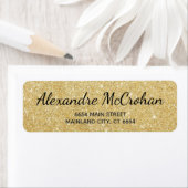 Imitate Gold Glitzer Foil Rücksendeadresse (Insitu)