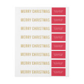 Imitate Gold Glitzer Foto Collage Frohe Weihnachte (Bogen)