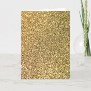 Imitate Gold Glitzer Foto Karte