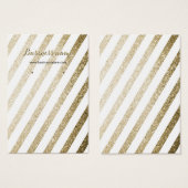 Imitate Gold Glitzer gestreift Hintergrund Ohrwurf (Vorne & Hinten)