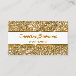 Imitate Gold Glitzer Glam Chic Glitzer Event Plane Visitenkarte