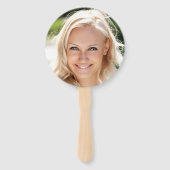 Imitate Gold Glitzer Graduate Foto Abschluss Fächer (Rückseite)