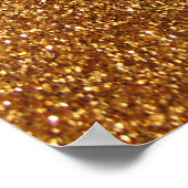 Imitate Gold Glitzer Grafik Poster (Ecke)