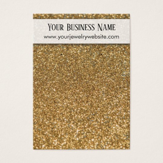 Imitate Gold Glitzer Holding Display Cards (Vorderseite)
